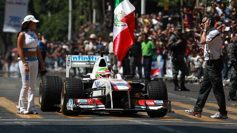 Sergio Perez na dirkaški zemljevid po 30 letih vrača Mehiko. (Foto: Sauber F1 Te