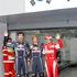 Prvi trije na startu: 2. Webber, 1. Vettel in 3. Alonso.