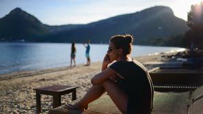 počitnice, telefon, plaža