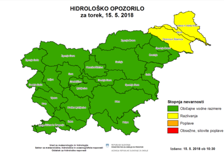 Vreme in vode | Avtor: Arso