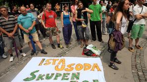 protest nevidni delavci sveta