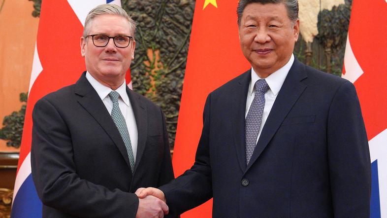 Xi Jinping Keir Starmer srečanje v Pekingu