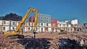 ljubljana, 19.08.2011 Kolizej, rusenje, gradbisce, Ljubljana, foto: Bostjan Taco