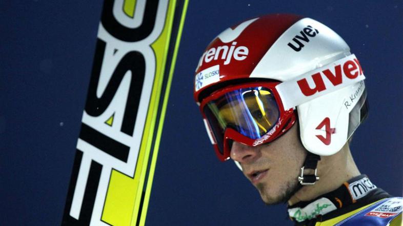 Kranjec Harrachov poleti poskusna serija trening smučarski skoki