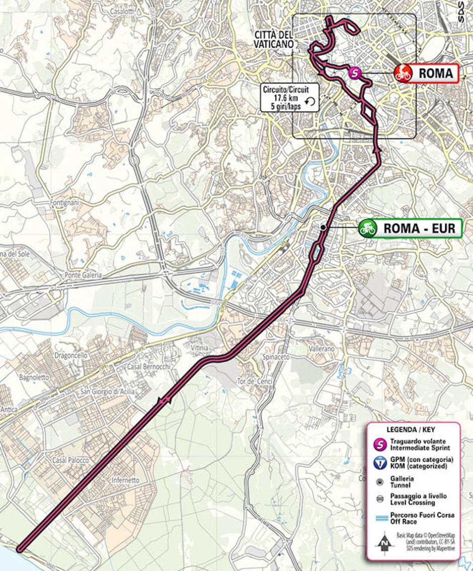 Trasa 21. etape Gira | Avtor: Cyclingstage