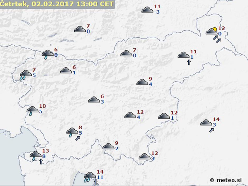 Modelska napoved za pet dni | Avtor: meteo.si