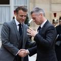 Robert Golob in Emanuel Macron