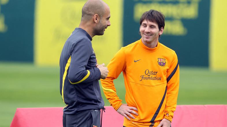 Lionel Messi in Pep Guardiola