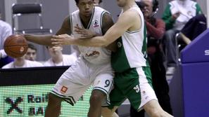 Thompson Pavič Union Olimpija Krka pokal Spar finale Brežice