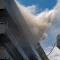 požar v stanovanjskem bloku v Antwerpnu Belgija