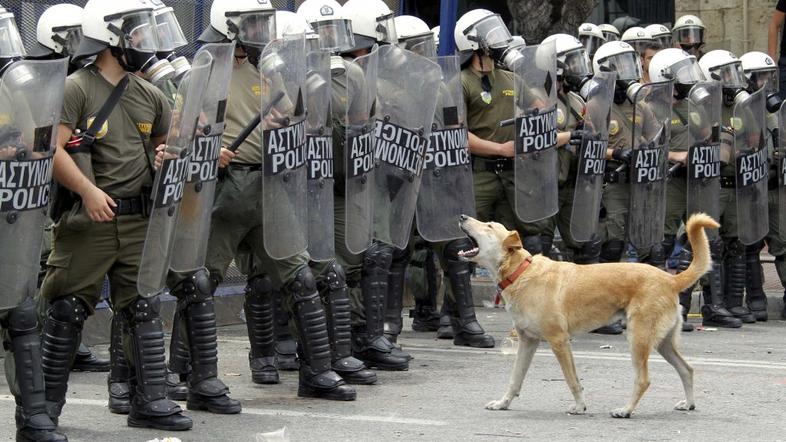 Protest v Grčiji