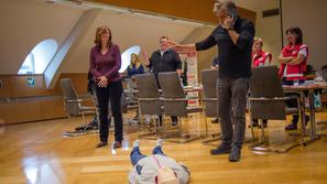 Novinarsko konferenco ob prvem Svetovnem dnevu oživljanja.