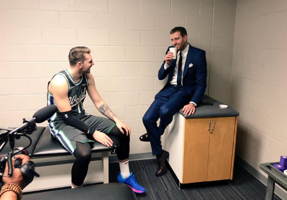 dončić nowitzki | Avtor: Reševalni pas/Twitter