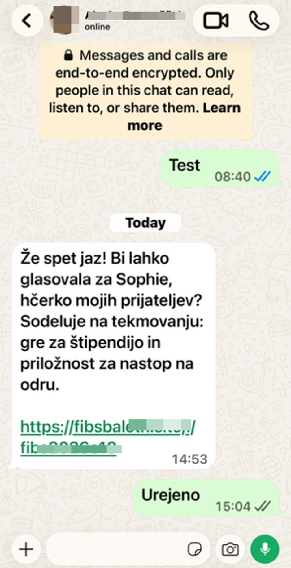 prevara WhatsApp | Avtor: SI-CERT