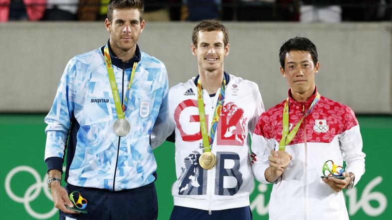 Del Potro Murray Nishikori Rio 2016