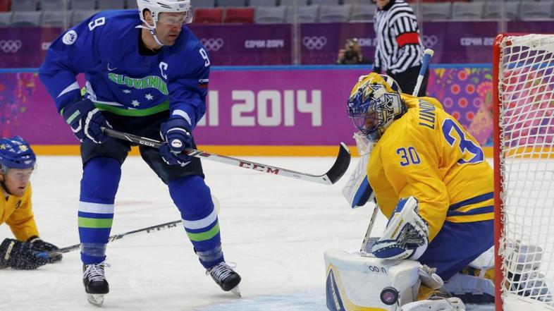 Razingar Lundqvist Slovenija Švedska četrtfinale Soči olimpijske igre