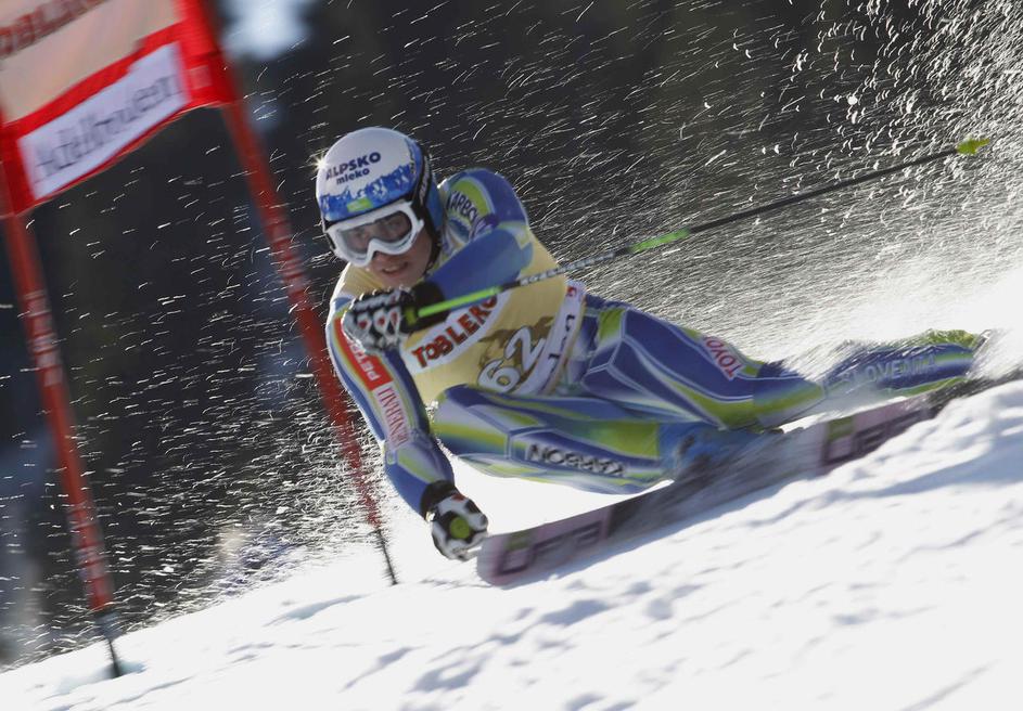 Matic Skube je v Adelbodnu prišel do drugih zaporednih točk na slalomu. (Foto: R