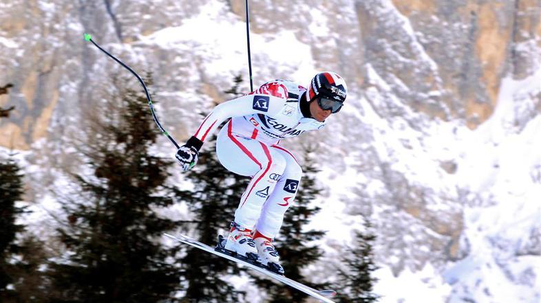 Tipični smukač Michael Walchhofer je kljub tehnični zahtevnosti zmagal. (Foto: E