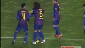 Carles Puyol Thaigo Alcantara Dani Alves