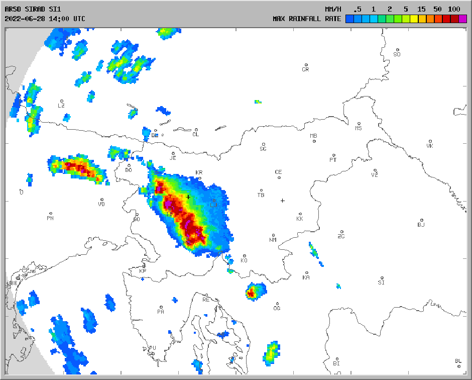 radarska slika | Avtor: Arso