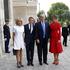 Donald Trump, Emmanuel Macron, Melania