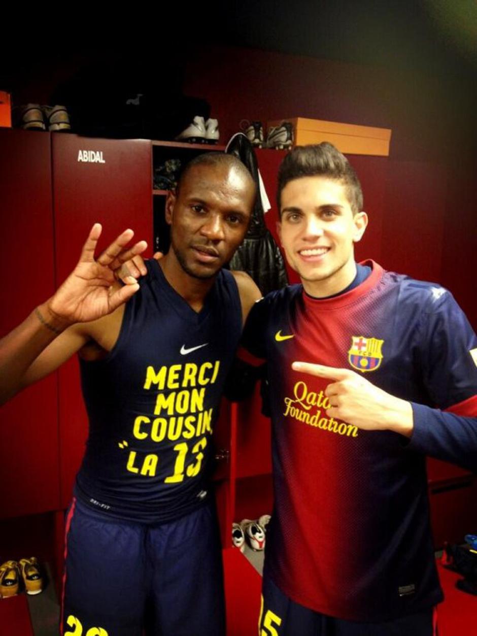 Abidal Bartra Barcelona Mallorca Liga BBVA Španija liga prvenstvo | Avtor: Reševalni pas/Twitter