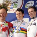 Najboljša trojica v posamični vožnji na čas.
