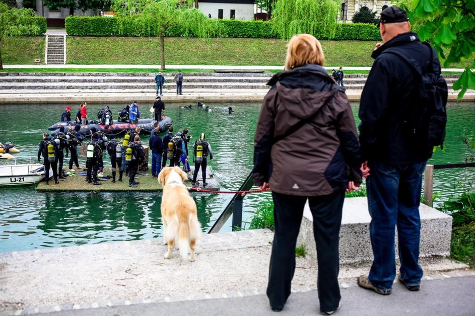 Ljubljanica čiščenje dno potapljači