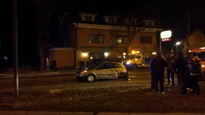 Prometna nesreča na Celovški cesti.