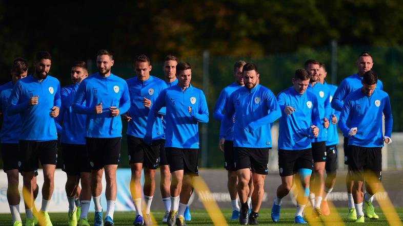 slovenska nogometna reprezentanca trening