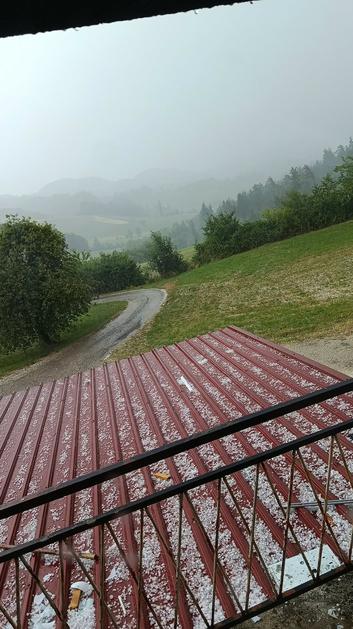 Toča v kraju Vodule