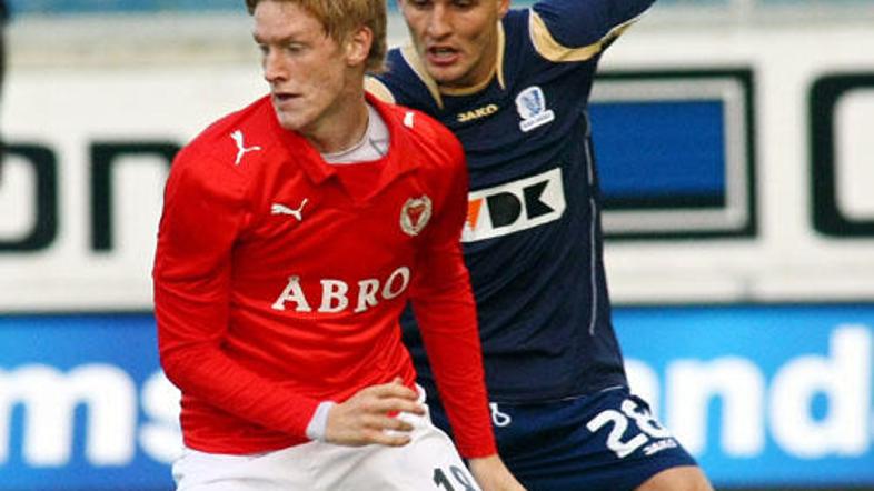 Nogometaši Kalmarja (na sliki Rasmus Elm) so postali švedski državni prvaki.