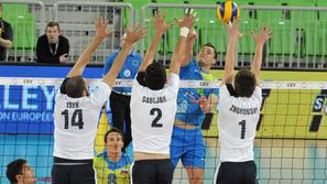 Andrej Flajs odbojka Slovenija Stožice Hrvaška kvalifikacije za EP