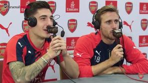 Hector Bellerin in Nacho Monreal