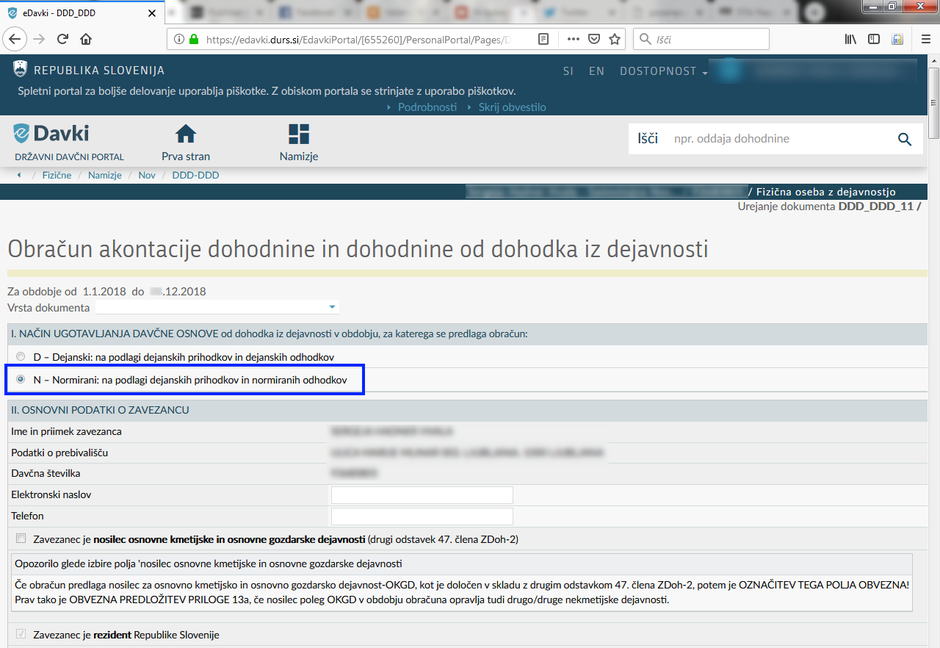 Oddaja davčnega obračuna za normirance | Avtor: zurnal24.si