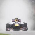 VN Malezije 2010 Sepang dež Mark Webber Red Bull