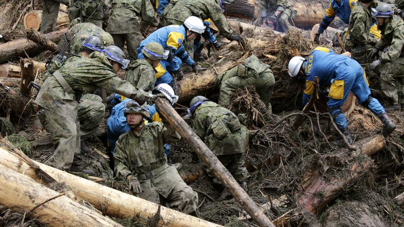 Posledice poplav na Japonskem julija 2017.