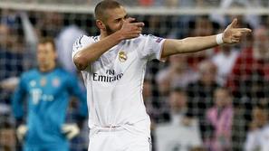 Real Madrid Bayern Liga prvakov polfinale Benzema streljanje puška strel