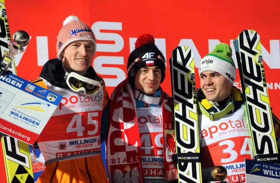 Severin Freund Kamil Stoch Jernej Damjan Willingen smučarski skoki