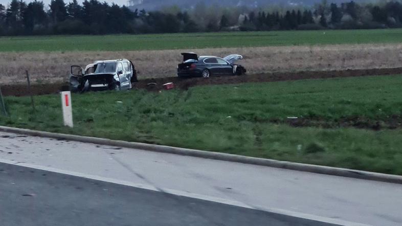 Nesreča na dolenjski avtocesti