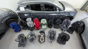 AMZS test otroških sedežev oktober 2025