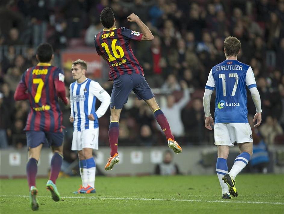 Pedro Busquets Barcelona Real Sociedad Copa del Rey španski pokal