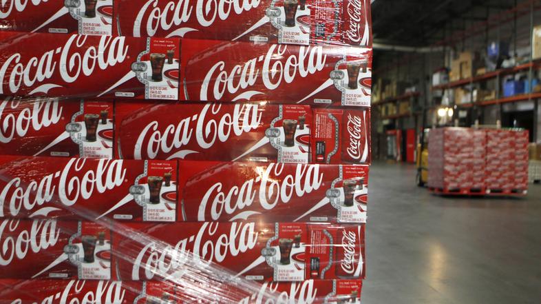 razno 19.04.13. cocacola, skladisce, Cases of Coca-Cola, waiting to be delivered