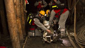 reševalna vaja premogovnik