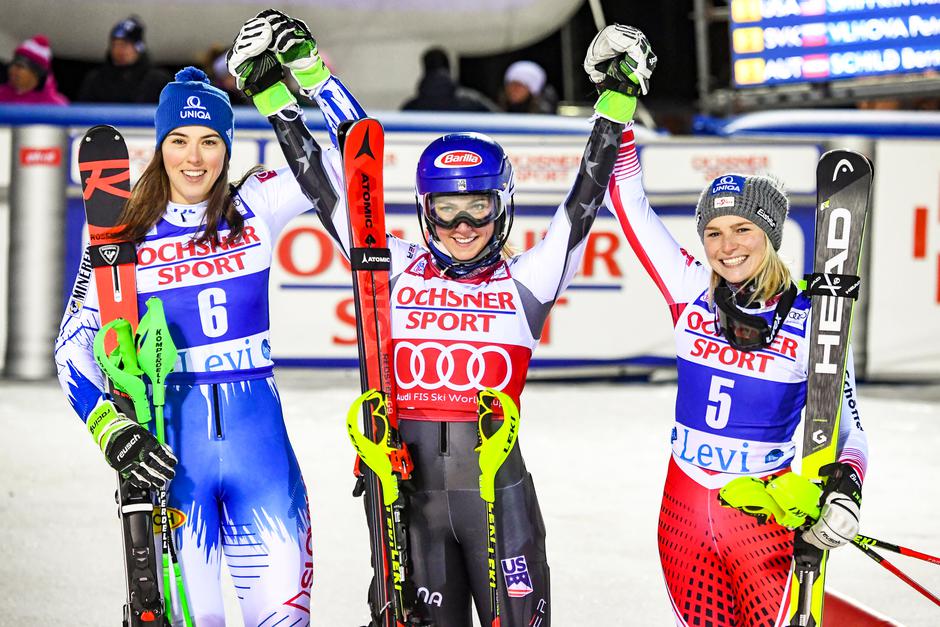 Vlhova Shiffrin Schild Levi | Avtor: Epa