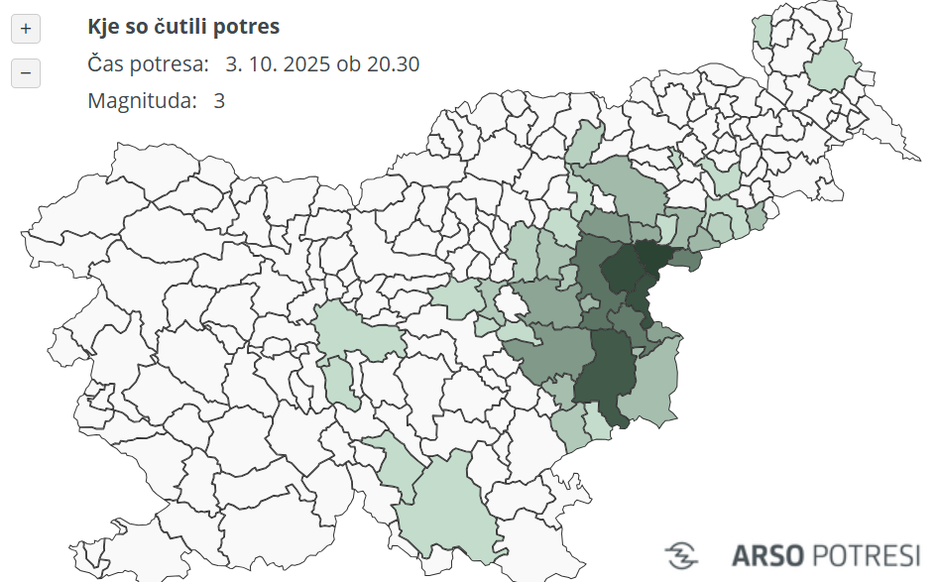 Potres Rogaška | Avtor: ARSO