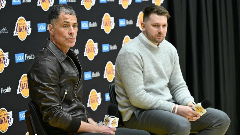 Luka Dončić, predstavitvena novinarska konferenca v Los Angelesu