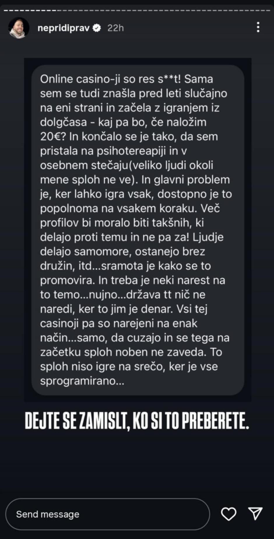 Igre na srečo | Avtor: Instagram/Aleksandar Repić/posnetek zaslona