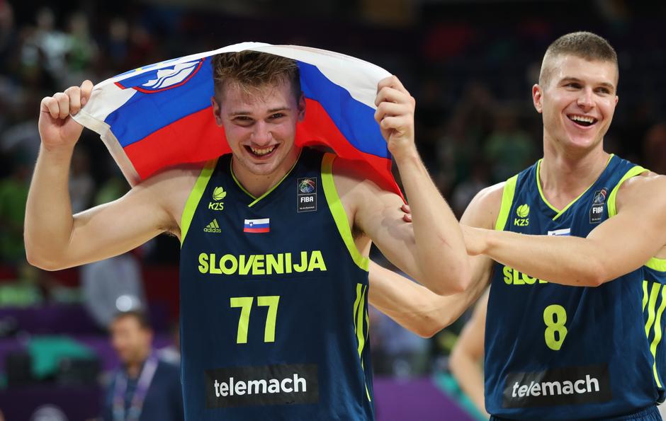 Luka Dončić Edo Murić Slovenija Španija EuroBasket 2017 polfinale | Avtor: epa