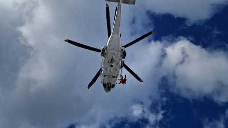Reševanje v gorah, policijski helikopter